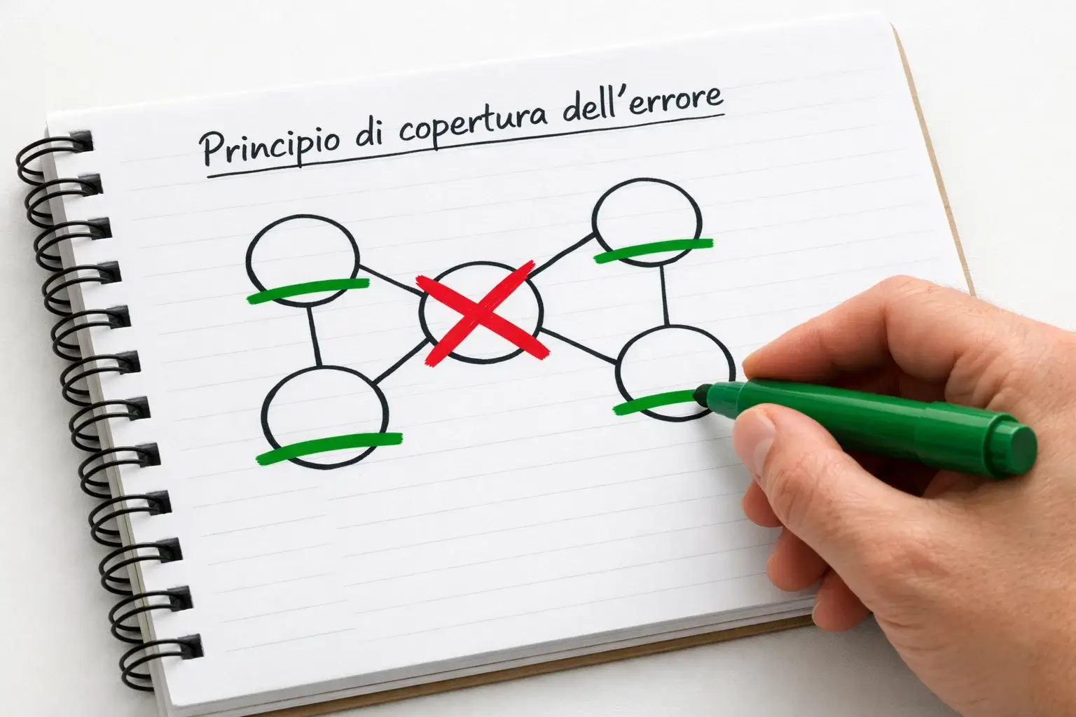 Schema del principio di copertura dell'errore nei sistemi